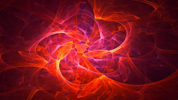 Renderização Abstrato Fundo Luz Fractal Vermelho — Fotografia de Stock