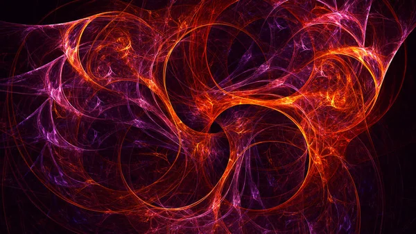 Renderizado Abstracto Rojo Fractal Luz Fondo — Foto de Stock