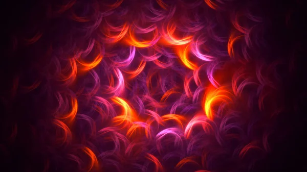 Rendering Abstract Red Fractal Light Background — Stock Photo, Image