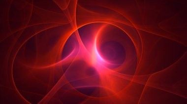 Soyut fraktal ışık arkaplanı 3 boyutlu oluşturuluyor