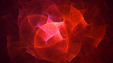 Soyut fraktal ışık arkaplanı 3 boyutlu oluşturuluyor