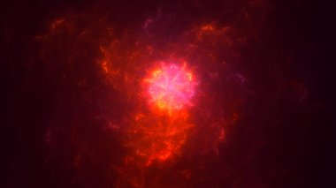 Soyut fraktal ışık arkaplanı 3 boyutlu oluşturuluyor