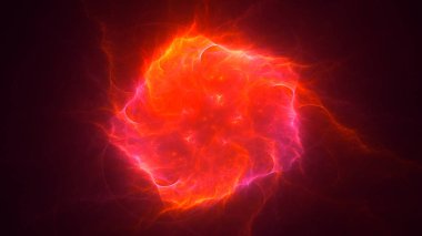 Soyut fraktal ışık arkaplanı 3 boyutlu oluşturuluyor