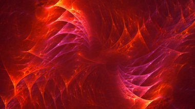 Soyut fraktal ışık arkaplanı 3 boyutlu oluşturuluyor