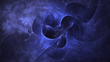 Soyut fraktal ışık arkaplanı 3 boyutlu oluşturuluyor