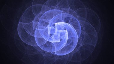 Soyut fraktal ışık arkaplanı 3 boyutlu oluşturuluyor