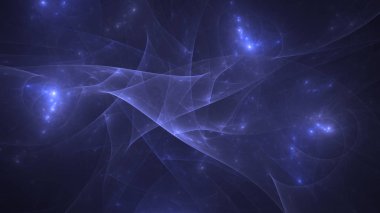 Soyut fraktal ışık arkaplanı 3 boyutlu oluşturuluyor