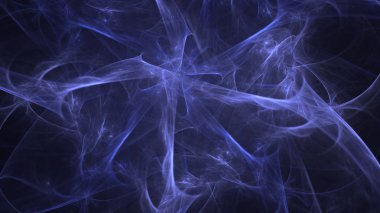 Soyut fraktal ışık arkaplanı 3 boyutlu oluşturuluyor