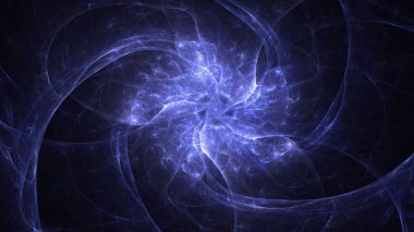 Soyut fraktal ışık arkaplanı 3 boyutlu oluşturuluyor