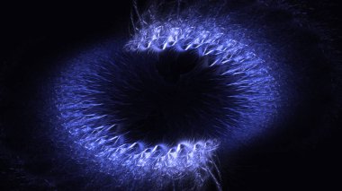 Soyut fraktal ışık arkaplanı 3 boyutlu oluşturuluyor