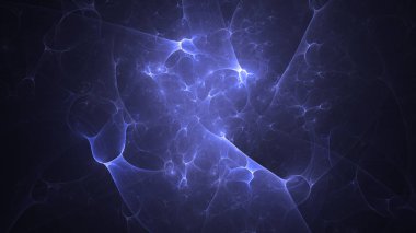 Soyut fraktal ışık arkaplanı 3 boyutlu oluşturuluyor