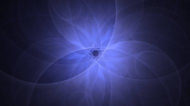 Soyut fraktal ışık arkaplanı 3 boyutlu oluşturuluyor