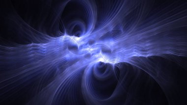 Soyut fraktal ışık arkaplanı 3 boyutlu oluşturuluyor