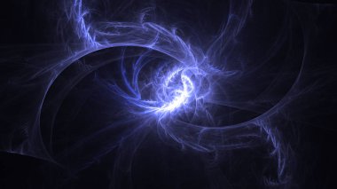Soyut fraktal ışık arkaplanı 3 boyutlu oluşturuluyor
