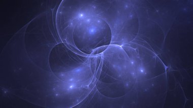 Soyut fraktal ışık arkaplanı 3 boyutlu oluşturuluyor