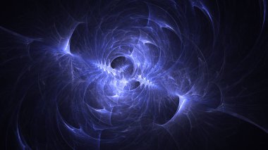 Soyut fraktal ışık arkaplanı 3 boyutlu oluşturuluyor