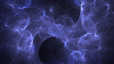 Soyut fraktal ışık arkaplanı 3 boyutlu oluşturuluyor