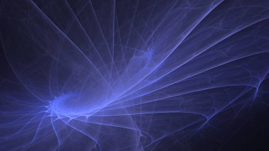 Soyut fraktal ışık arkaplanı 3 boyutlu oluşturuluyor