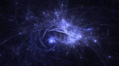 Soyut fraktal ışık arkaplanı 3 boyutlu oluşturuluyor
