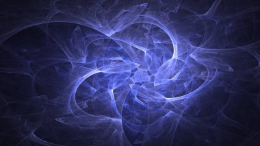 Soyut fraktal ışık arkaplanı 3 boyutlu oluşturuluyor