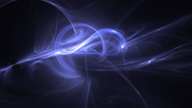 Soyut fraktal ışık arkaplanı 3 boyutlu oluşturuluyor