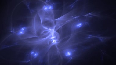 Soyut fraktal ışık arkaplanı 3 boyutlu oluşturuluyor