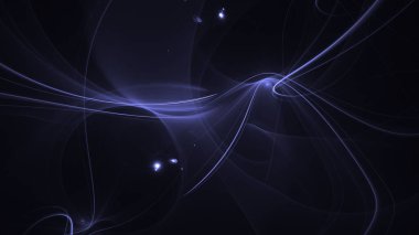 Soyut fraktal ışık arkaplanı 3 boyutlu oluşturuluyor