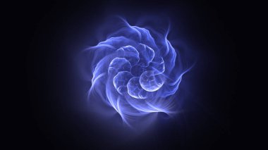 Soyut fraktal ışık arkaplanı 3 boyutlu oluşturuluyor