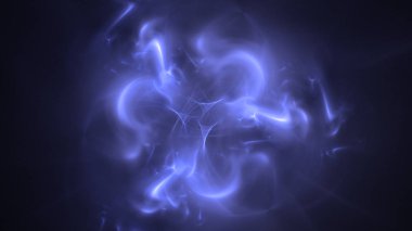 Soyut fraktal ışık arkaplanı 3 boyutlu oluşturuluyor