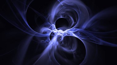 Soyut fraktal ışık arkaplanı 3 boyutlu oluşturuluyor