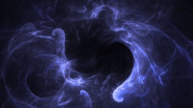 Soyut fraktal ışık arkaplanı 3 boyutlu oluşturuluyor