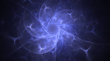 Soyut fraktal ışık arkaplanı 3 boyutlu oluşturuluyor
