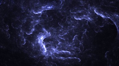 Soyut fraktal ışık arkaplanı 3 boyutlu oluşturuluyor