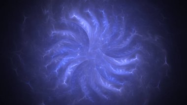 Soyut fraktal ışık arkaplanı 3 boyutlu oluşturuluyor
