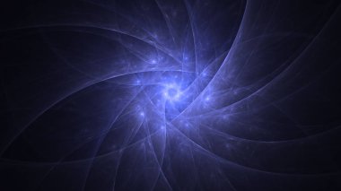 Soyut fraktal ışık arkaplanı 3 boyutlu oluşturuluyor