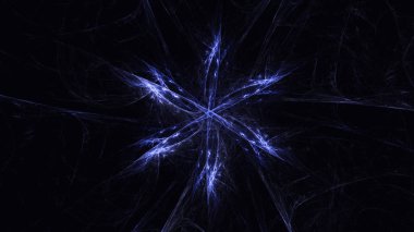 Soyut fraktal ışık arkaplanı 3 boyutlu oluşturuluyor