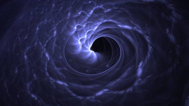 Soyut fraktal ışık arkaplanı 3 boyutlu oluşturuluyor