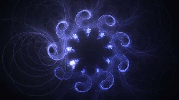 Representación Fondo Luz Fractal Abstracta — Foto de Stock