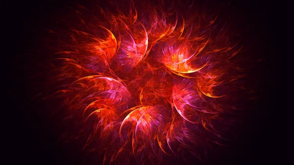 Rendering Abstract Fractal Light Background — Stock Photo, Image