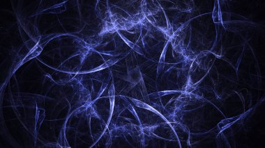 Soyut fraktal ışık arkaplanı 3 boyutlu oluşturuluyor