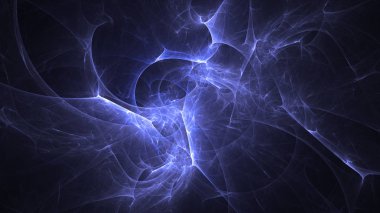 Soyut fraktal ışık arkaplanı 3 boyutlu oluşturuluyor