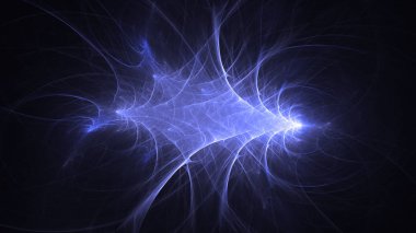 Soyut fraktal ışık arkaplanı 3 boyutlu oluşturuluyor