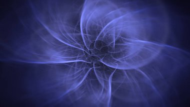 Soyut fraktal ışık arkaplanı 3 boyutlu oluşturuluyor