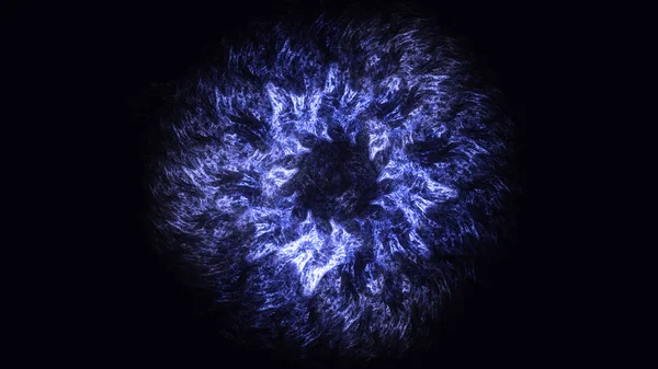 Renderização Abstrato Azul Fundo Luz Fractal — Fotografia de Stock