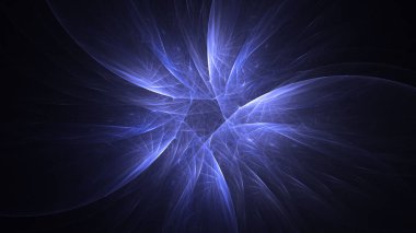 Soyut fraktal ışık arkaplanı 3 boyutlu oluşturuluyor