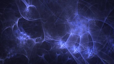 Soyut fraktal ışık arkaplanı 3 boyutlu oluşturuluyor