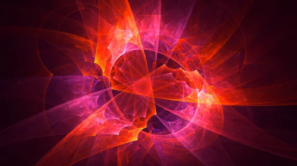 Representación Fondo Luz Fractal Abstracta — Foto de Stock