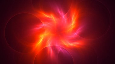 Soyut fraktal ışık arkaplanı 3 boyutlu oluşturuluyor