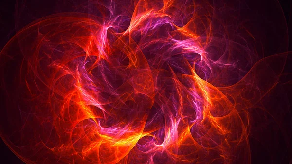 Soyut fraktal ışık arkaplanı 3 boyutlu oluşturuluyor