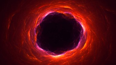 Soyut fraktal ışık arkaplanı 3 boyutlu oluşturuluyor